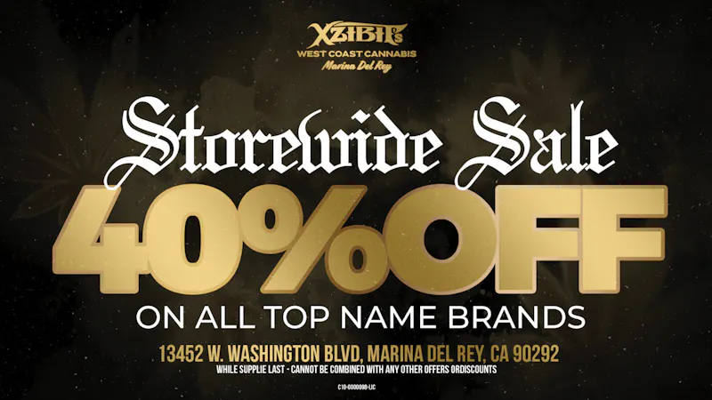 Xzibit's West Coast Cannabis - Marina del Rey 40% OFF STOREWIDE!