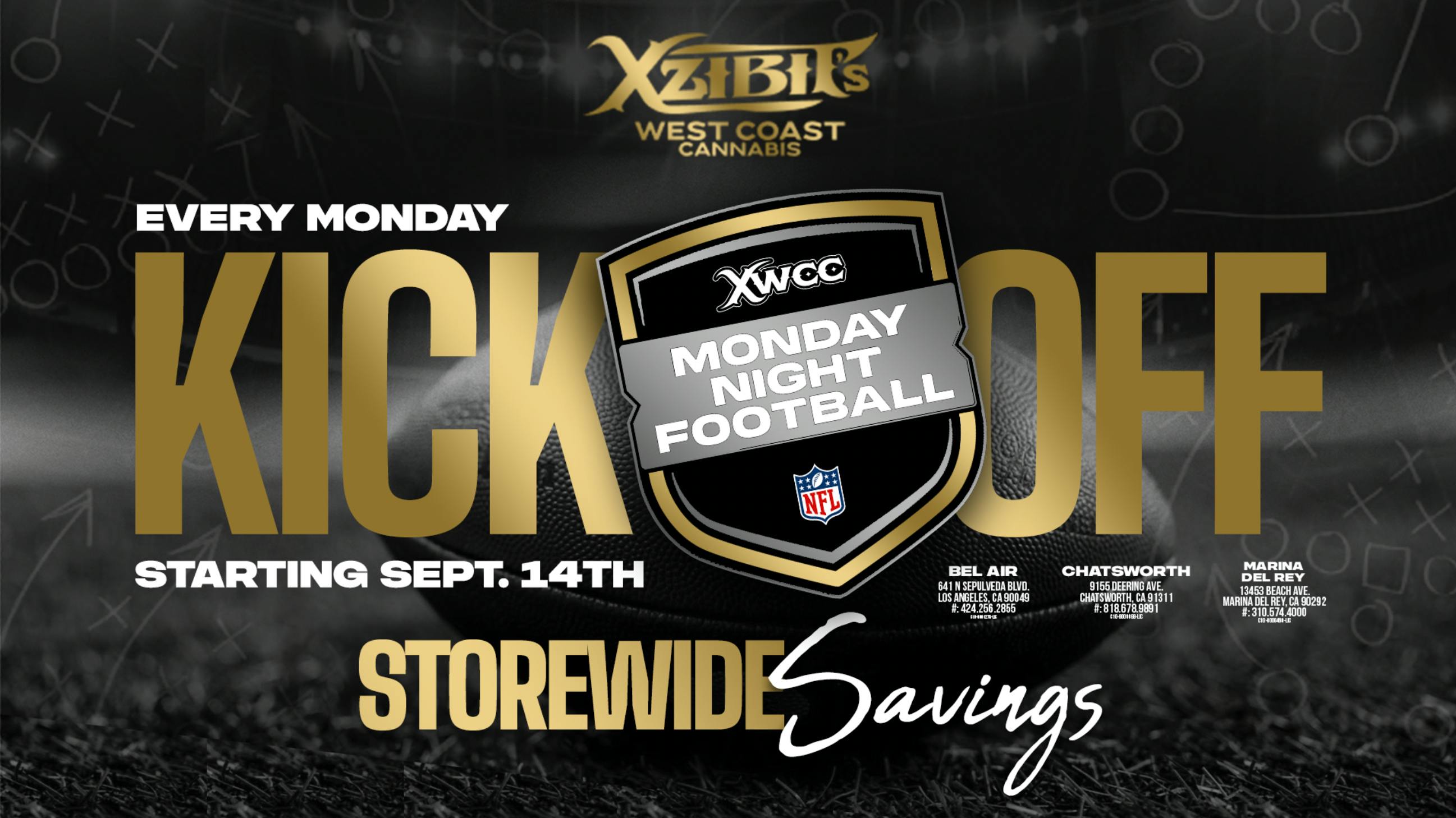 Xzibit's West Coast Cannabis - Marina del Rey 🏈50% OFF WHEN YOU REP YOUR TEAM!🏈