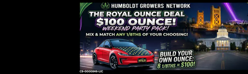 Royal Dab Delivers Humboldt Growers Network $100 Bundle