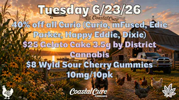 Coastal Cure Cannabis 40% OFF CURIO 6/23