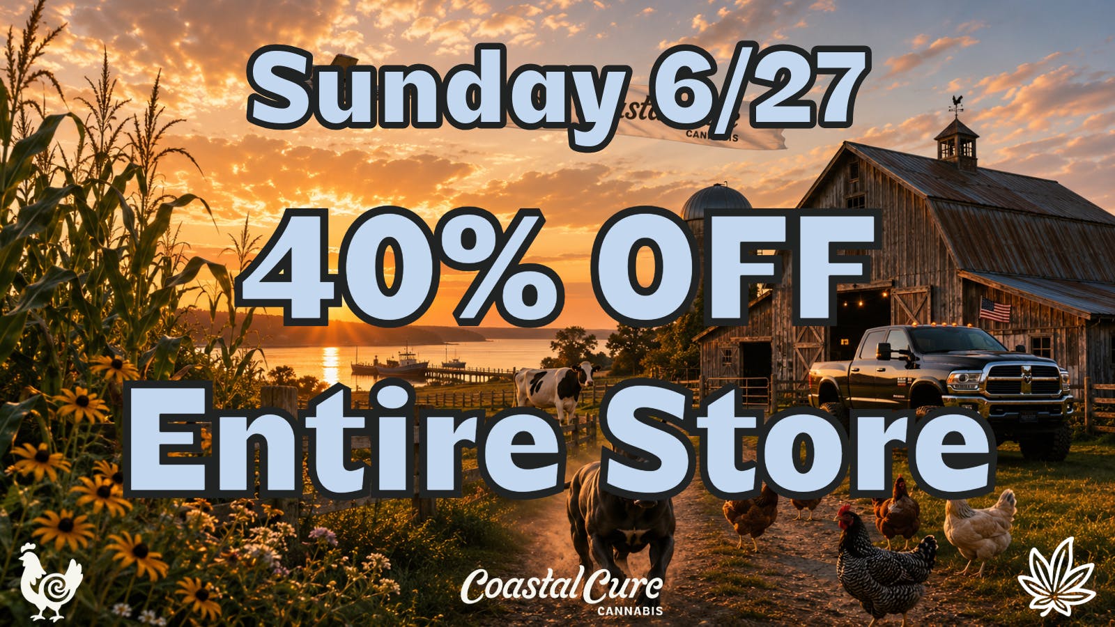 Coastal Cure Cannabis 40% OFF ENTIRE STORE 6/28