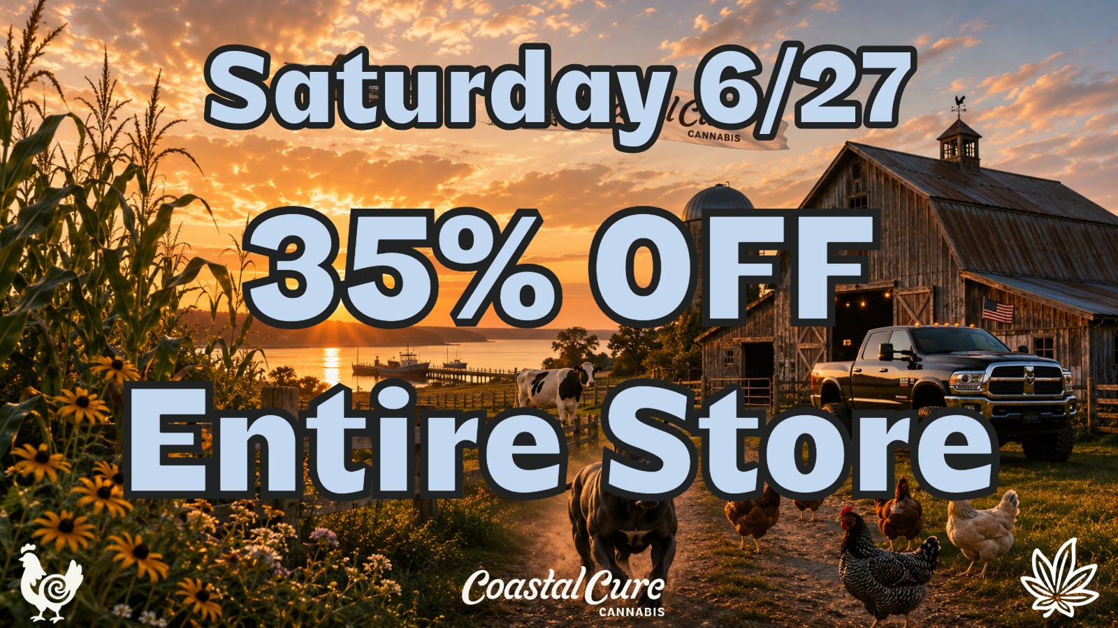 Coastal Cure Cannabis 35% OFF ENTIRE STORE 6/27