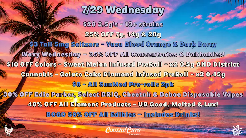 Coastal Cure Cannabis waxydaywednesday