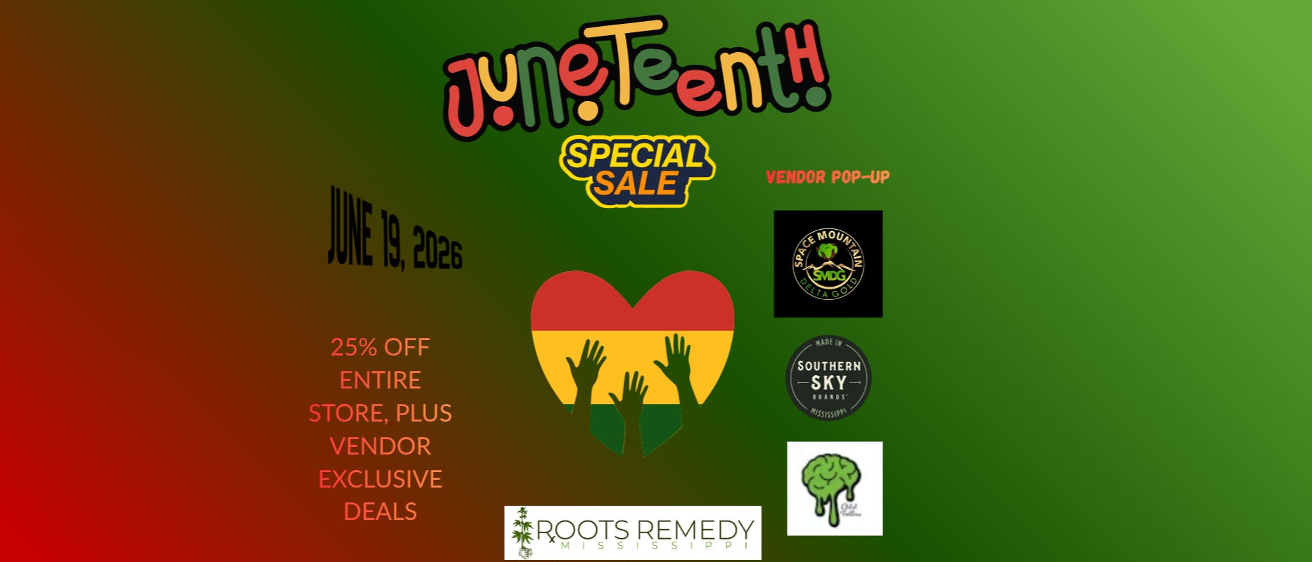 Roots Remedy - Jackson Juneteenth sale