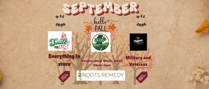 Roots Remedy - Jackson September Fall pop up new