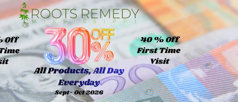 Roots Remedy - Jackson 30% off All Day Everyday. Sept-Oct
