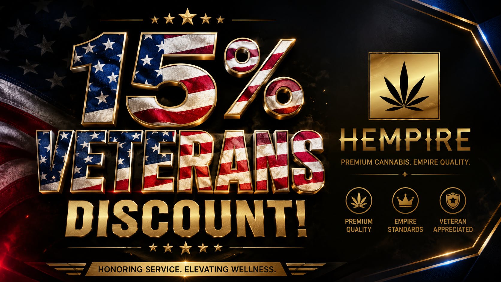 Hempire LLC 15% VETERANS DISCOUNT