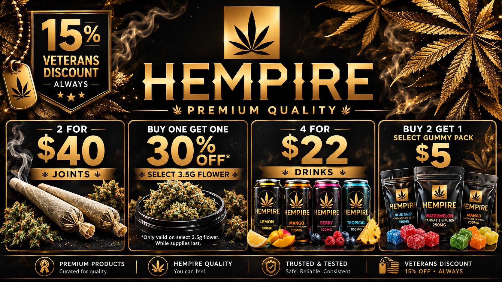 Hempire LLC HEMPIRE DAILY DEALS!