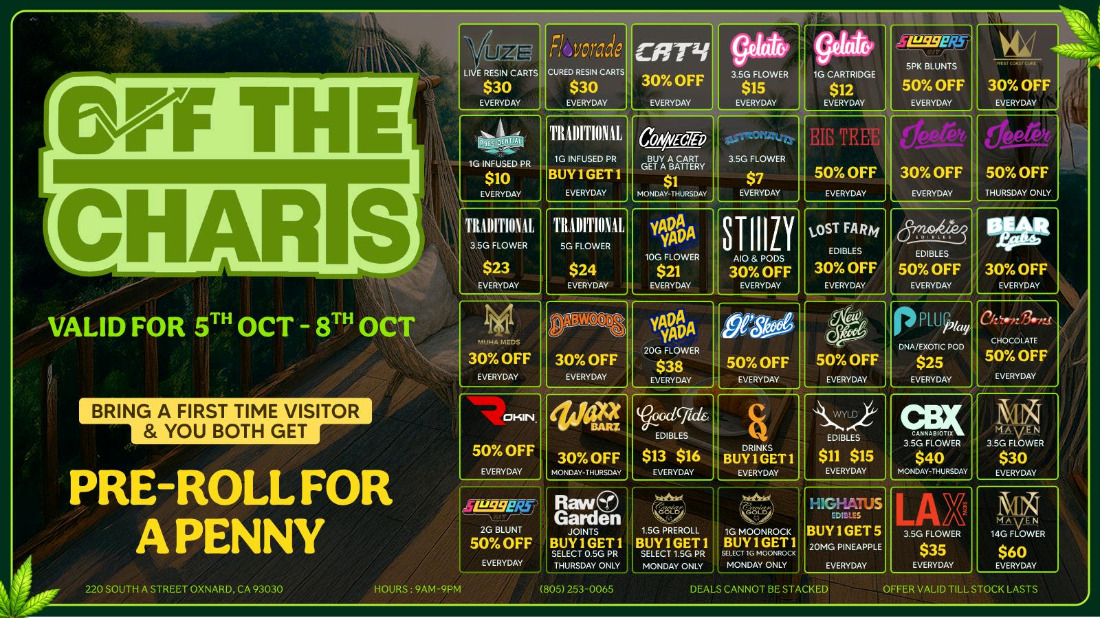 Off the Charts - Oxnard BEST DEALS IN TOWN!!!