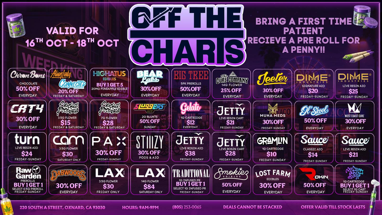Off the Charts - Oxnard BEST DEALS IN TOWN!!!