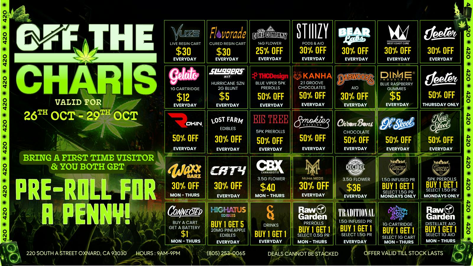 Off the Charts - Oxnard BEST DEALS IN TOWN!!!