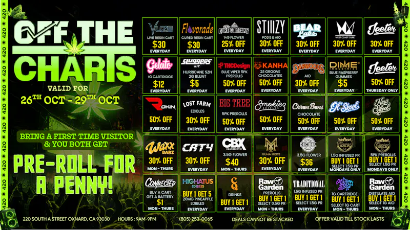 Off the Charts - Oxnard BEST DEALS IN TOWN!!!