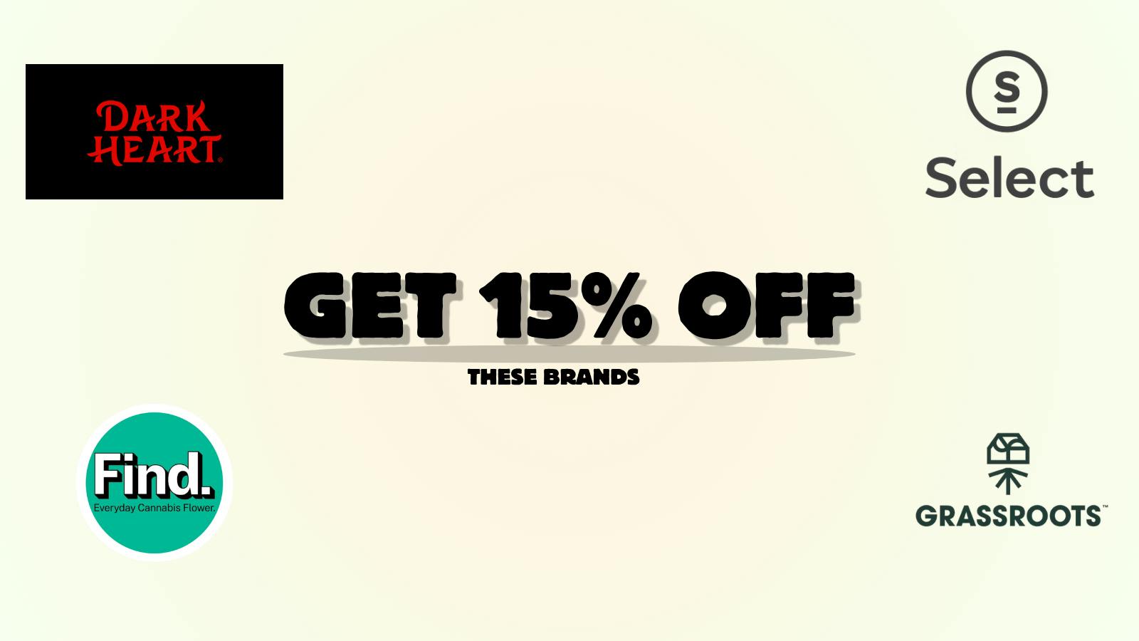 Dankley 15% OFF Select, Grassroot, Find, Dark Hearts