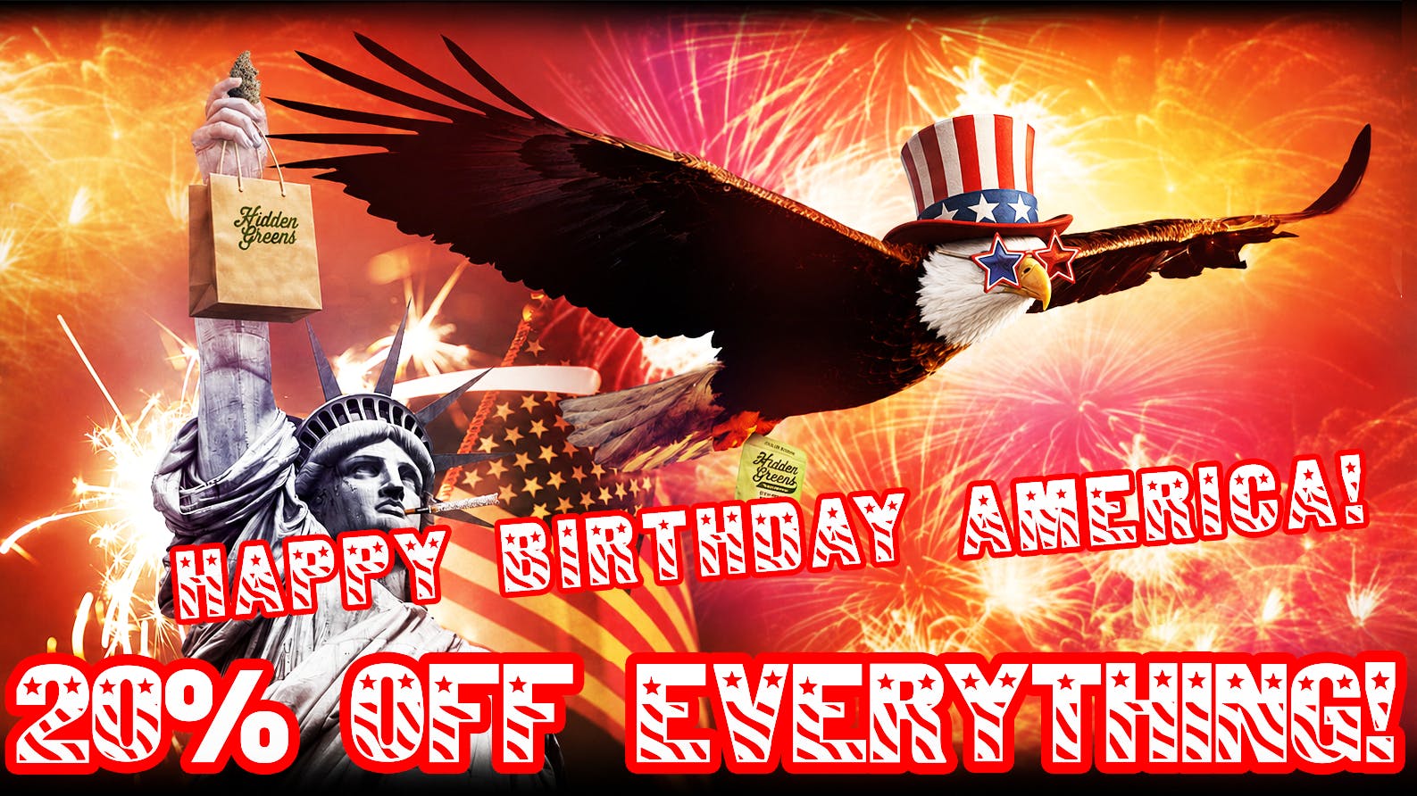Hidden Greens - South Berwick 'Delivery Available' Happy Birthday America! GET 20% OFF THIS WEEKEND!