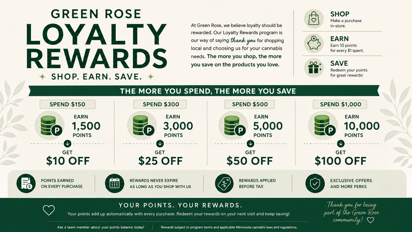 Green Rose Loyalty Rewards
