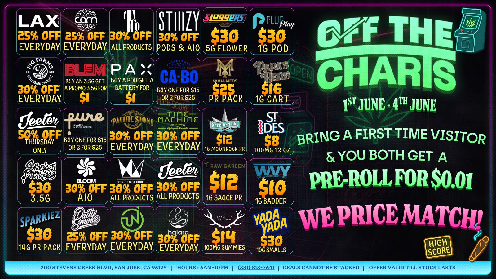 Off The Charts - San Jose 🔥 OFF THE CHARTS DEAL DROP 🔥