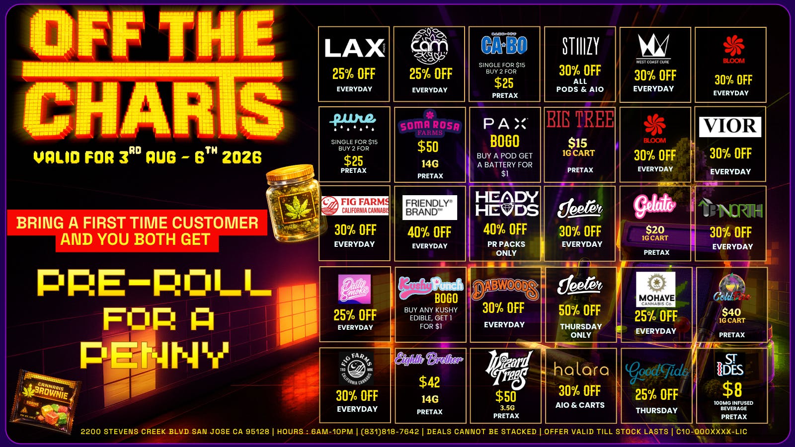 Off The Charts - San Jose COSMIC GALAXY DEALS