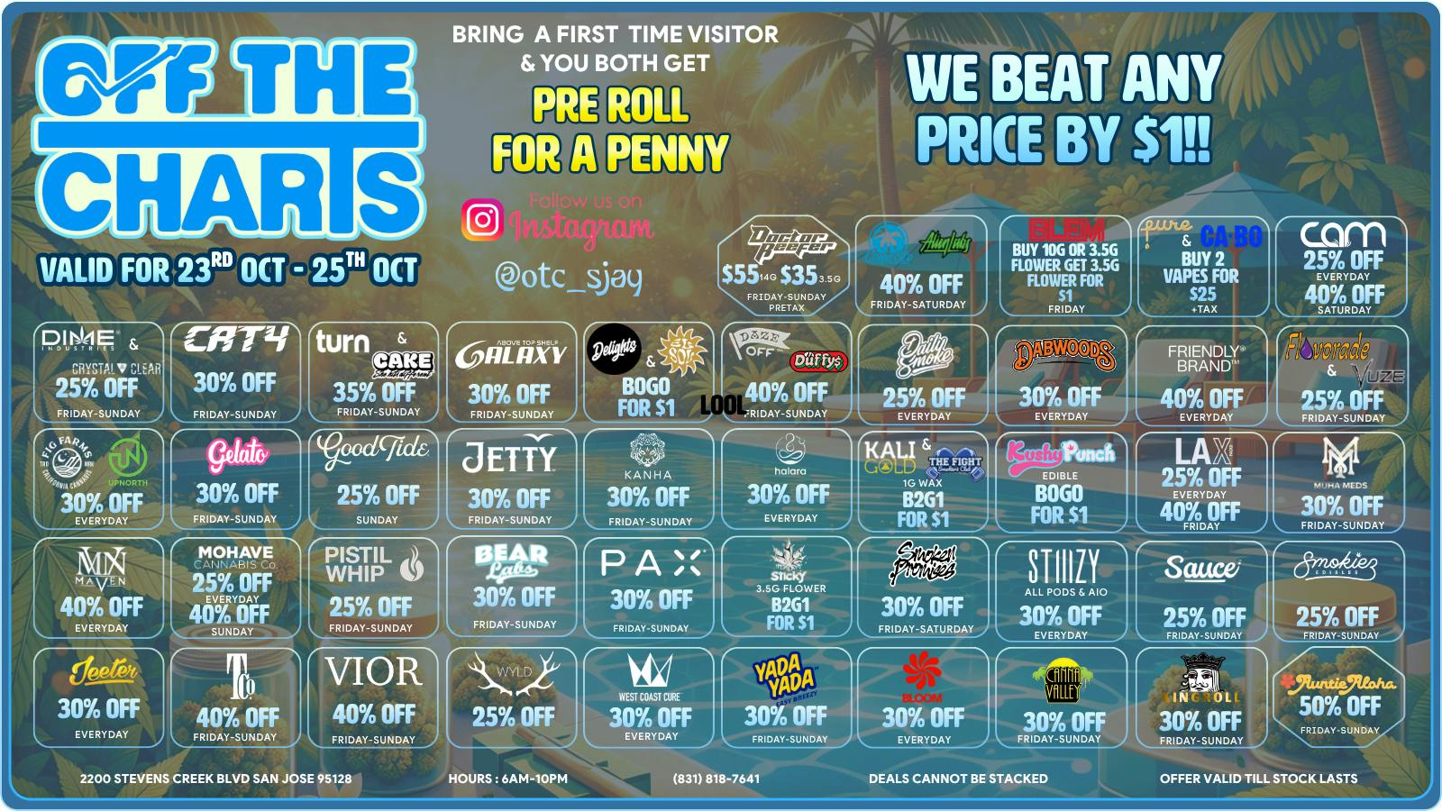 Off The Charts - San Jose Pool Side Deals🌊🥽🫧🏊