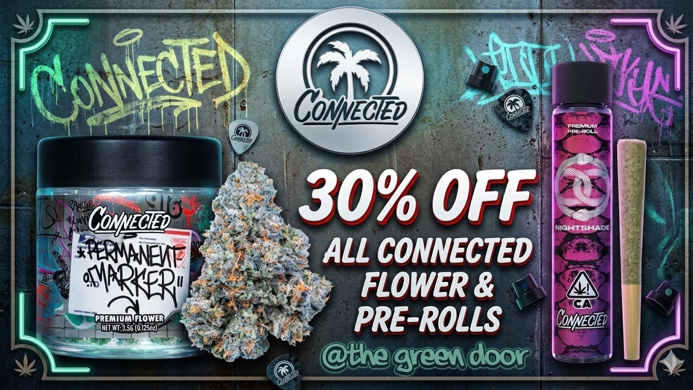 Green Door San Francisco 30% Off CONNECTED flower and prerolls