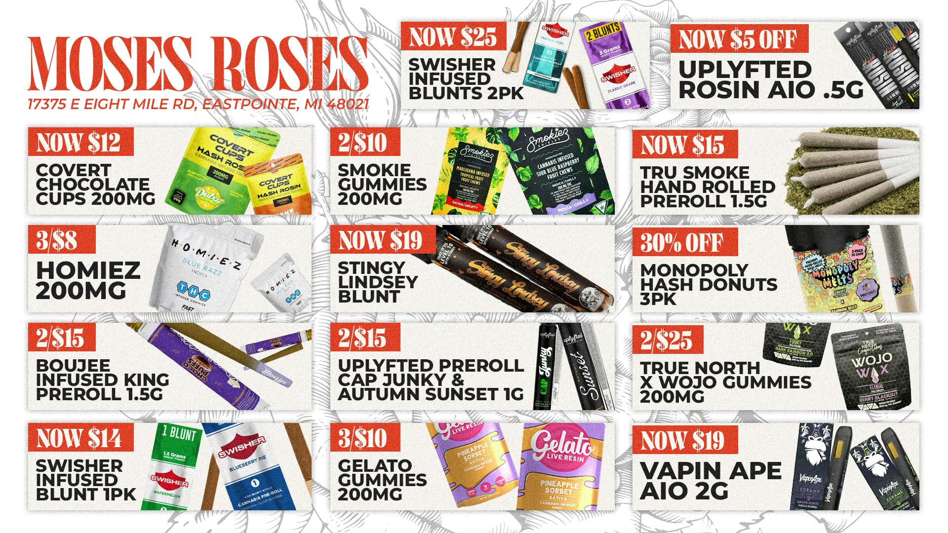 Moses Roses Eastpointe Weekly Deals @ Moses Roses