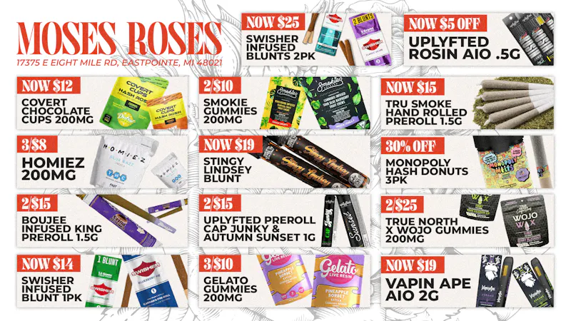 Moses Roses Eastpointe Weekly Deals @ Moses Roses