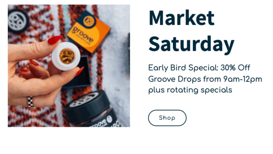 Groove Solventless Market Saturday!