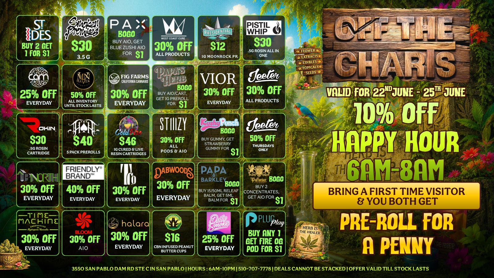 Off The Charts - San Pablo SAN PABLO OTC DEALS!! THE BEST DEALS AROUND!!