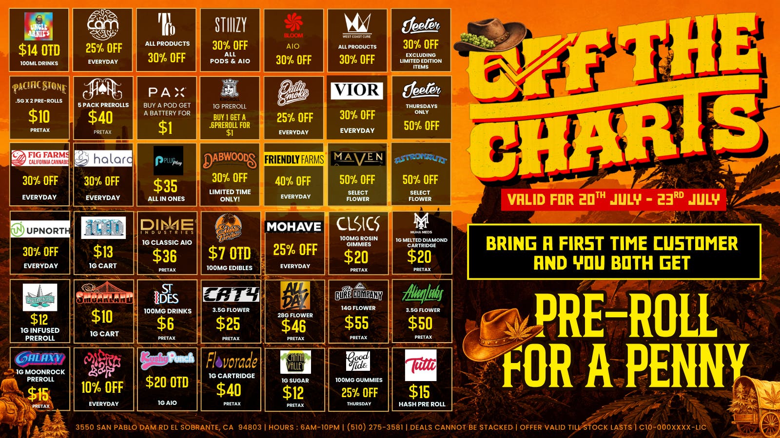 Off The Charts - San Pablo BAY AREA'S BEST DEALS