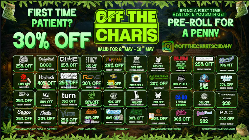 Off The Charts - Cudahy SPRING DEALS 🪻🔥🪻🔥🪻