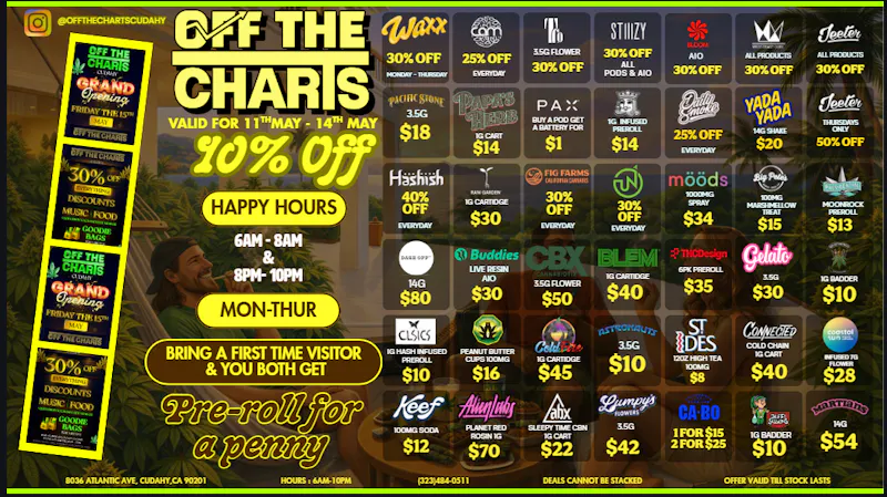 Off The Charts - Cudahy SPRING DEALS 🪻🔥🪻🔥🪻
