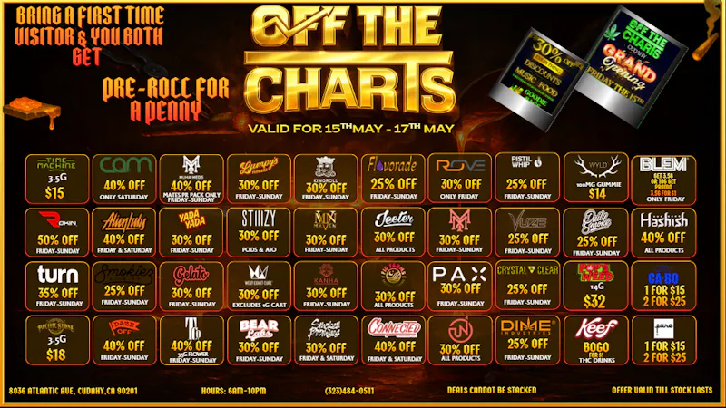 Off The Charts - Cudahy SPRING DEALS 🪻🔥🪻🔥🪻