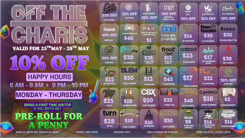 Off The Charts - Cudahy SPRING DEALS 🪻🔥🪻🔥🪻