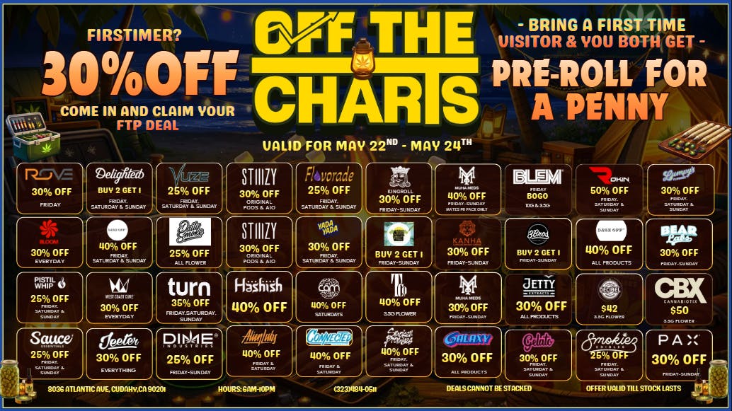 Off The Charts - Cudahy SPRING DEALS 🪻🔥🪻🔥🪻