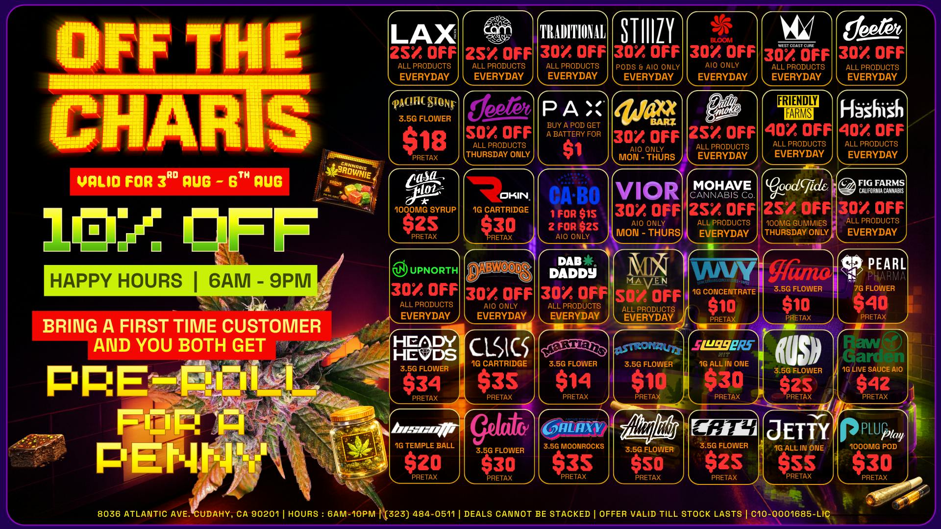 Off The Charts - Cudahy 🌞 🔥🎉Sun's Out, Buds Out: SUMMER DEALS🎉🌞🔥