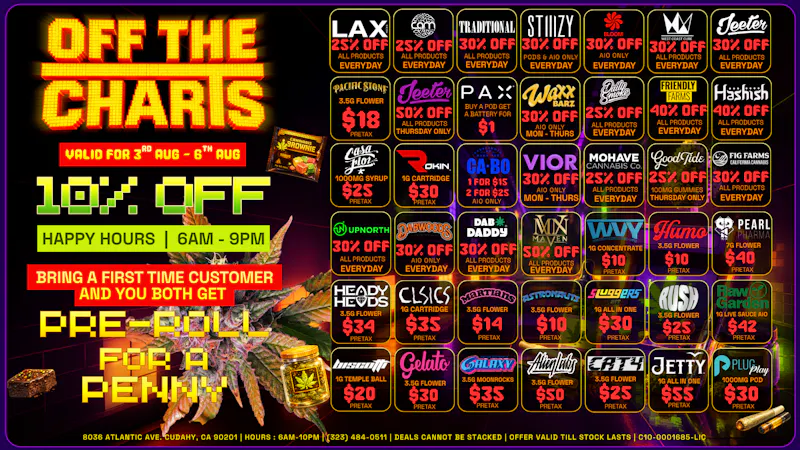 Off The Charts - Cudahy 🌞 🔥🎉Sun's Out, Buds Out: SUMMER DEALS🎉🌞🔥