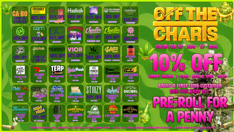 Off The Charts - Cudahy 🌞 🔥🎉Sun's Out, Buds Out: SUMMER DEALS🎉🌞🔥