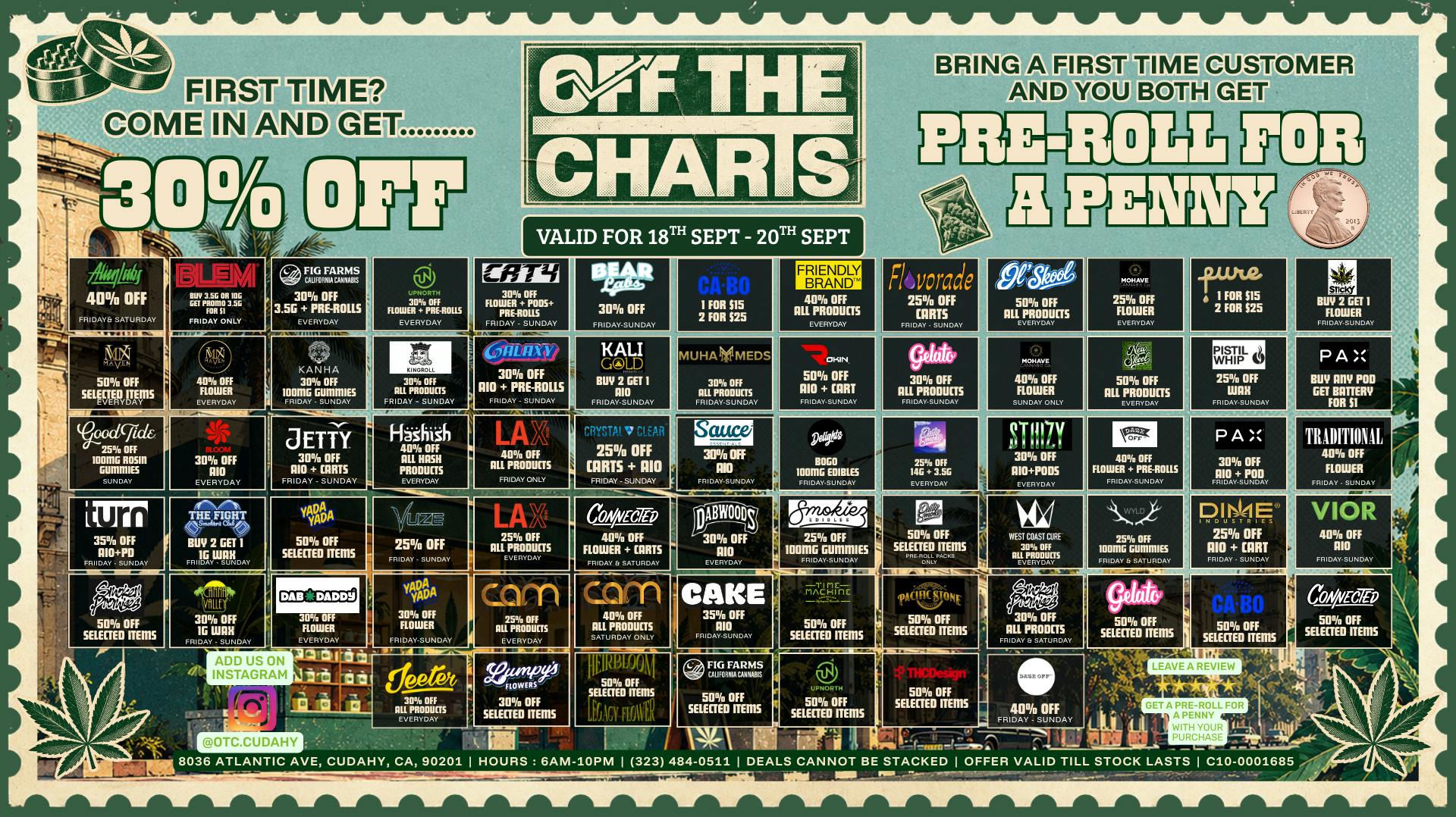 Off The Charts - Cudahy 🤯🎉🔥FRI-YAY to SUN-DAZE DEALS 👀😎🤩