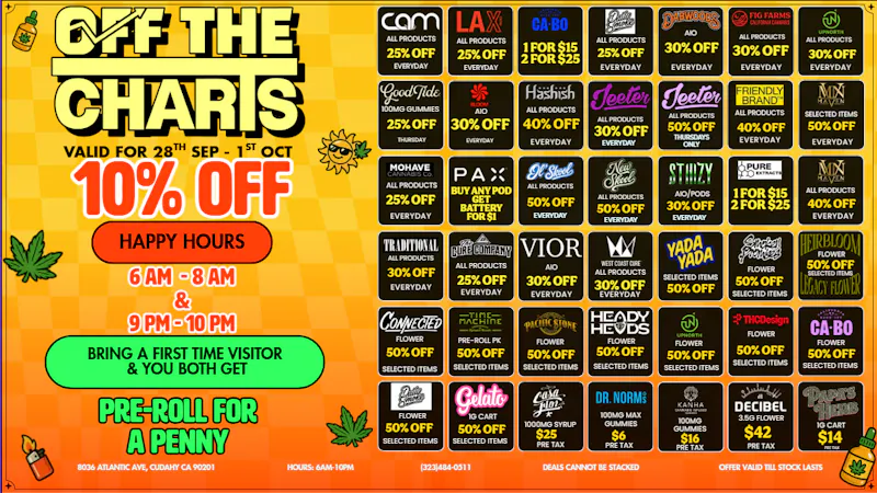 Off The Charts - Cudahy ✨🤭😌WEEKDAY DEALZ😌🤭✨