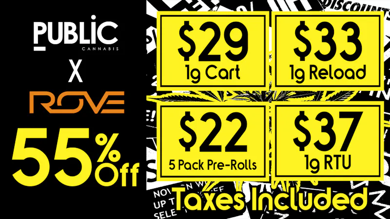 Public Dispensary 🔥 $22 ROVE Ice packs! ❄️ 55% Off All ROVE! ⏳
