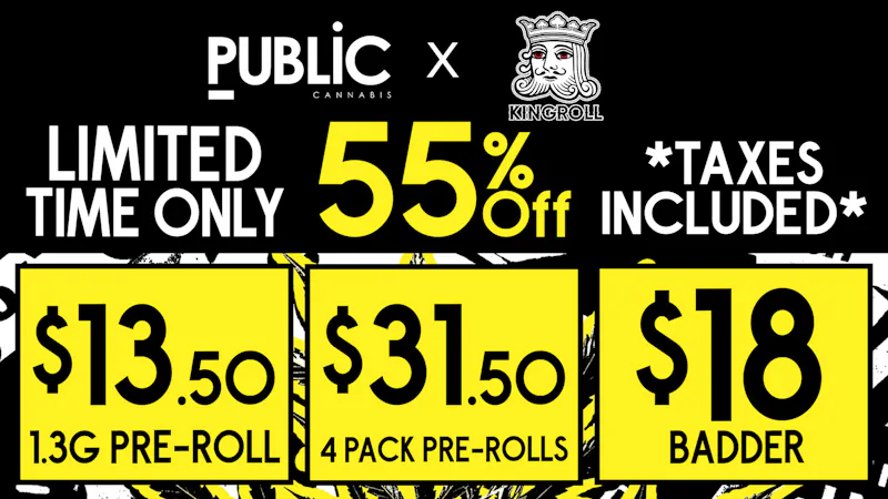 Public Dispensary 55% off all KingRoll 💨Flash Sale⚡️