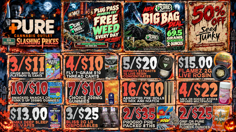 PURE Macomb - Delivery 🔪 SLASHING PRICES! 🧟 50% OFF SEED JUNKY