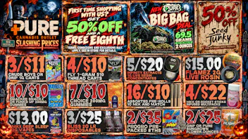 Pure Cannabis Outlet - New Buffalo 🔪 SLASHING PRICES! 🧟 50% OFF SEED JUNKY