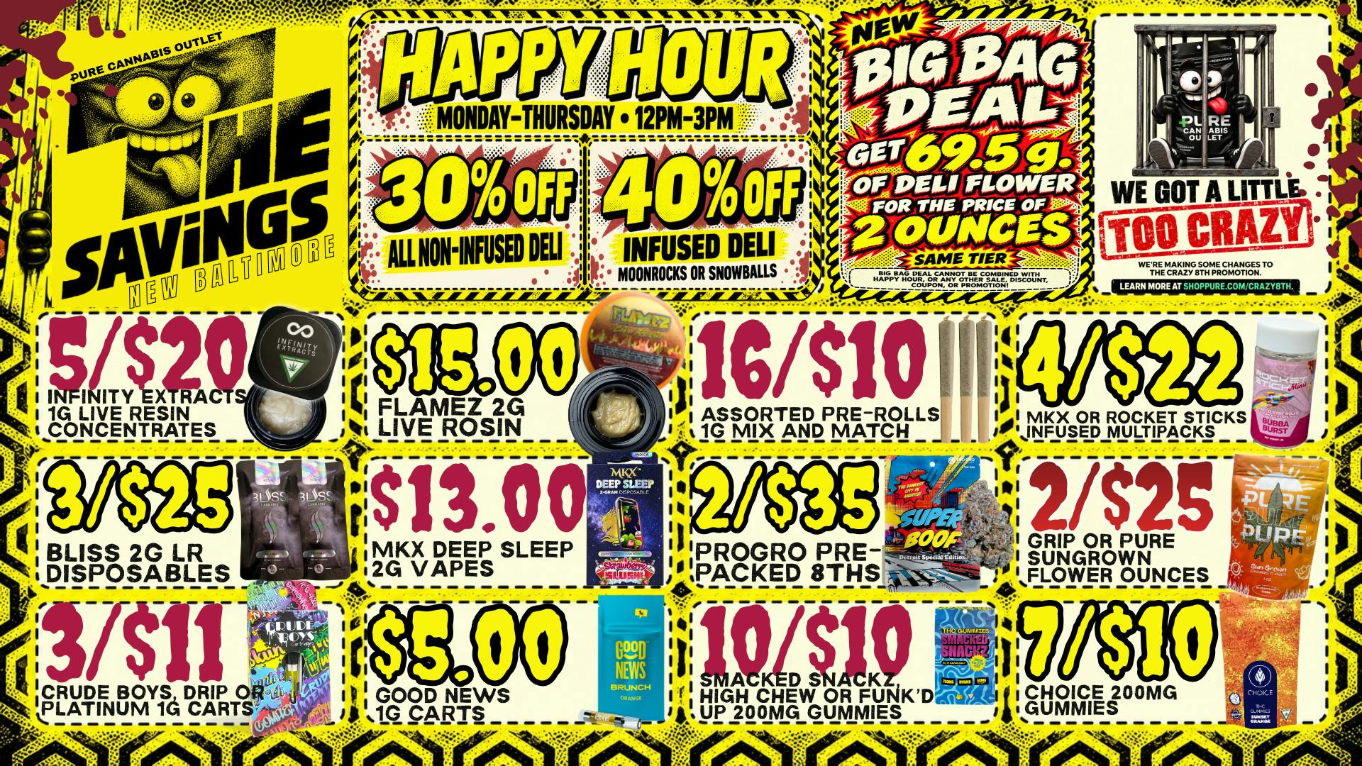 Pure Cannabis Outlet - New Baltimore ⏰ HAPPY HOUR = CRAZY GOOD SAVINGS! 💥