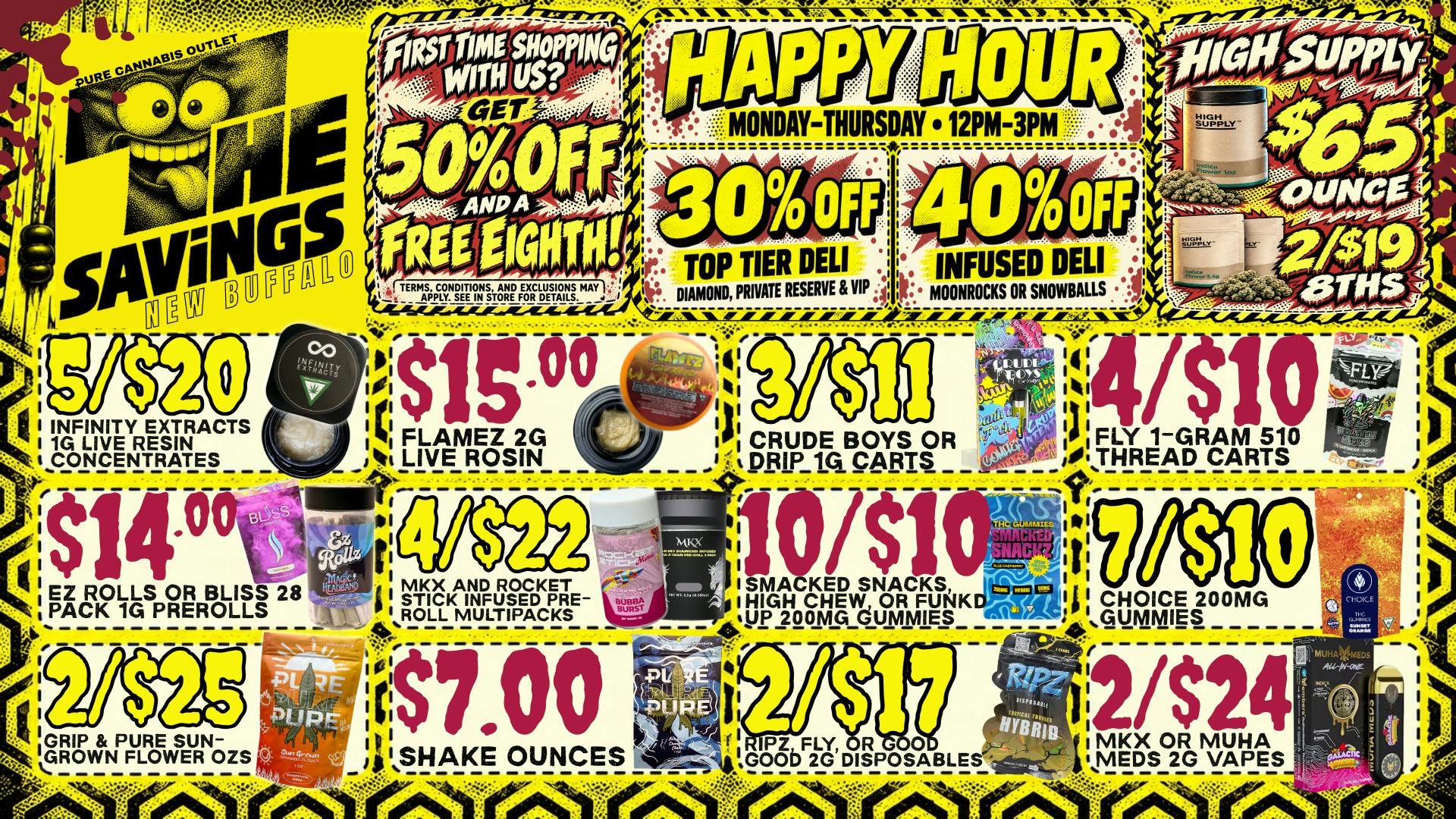 Pure Cannabis Outlet - New Buffalo ⏰ HAPPY HOUR = CRAZY GOOD SAVINGS! 💥