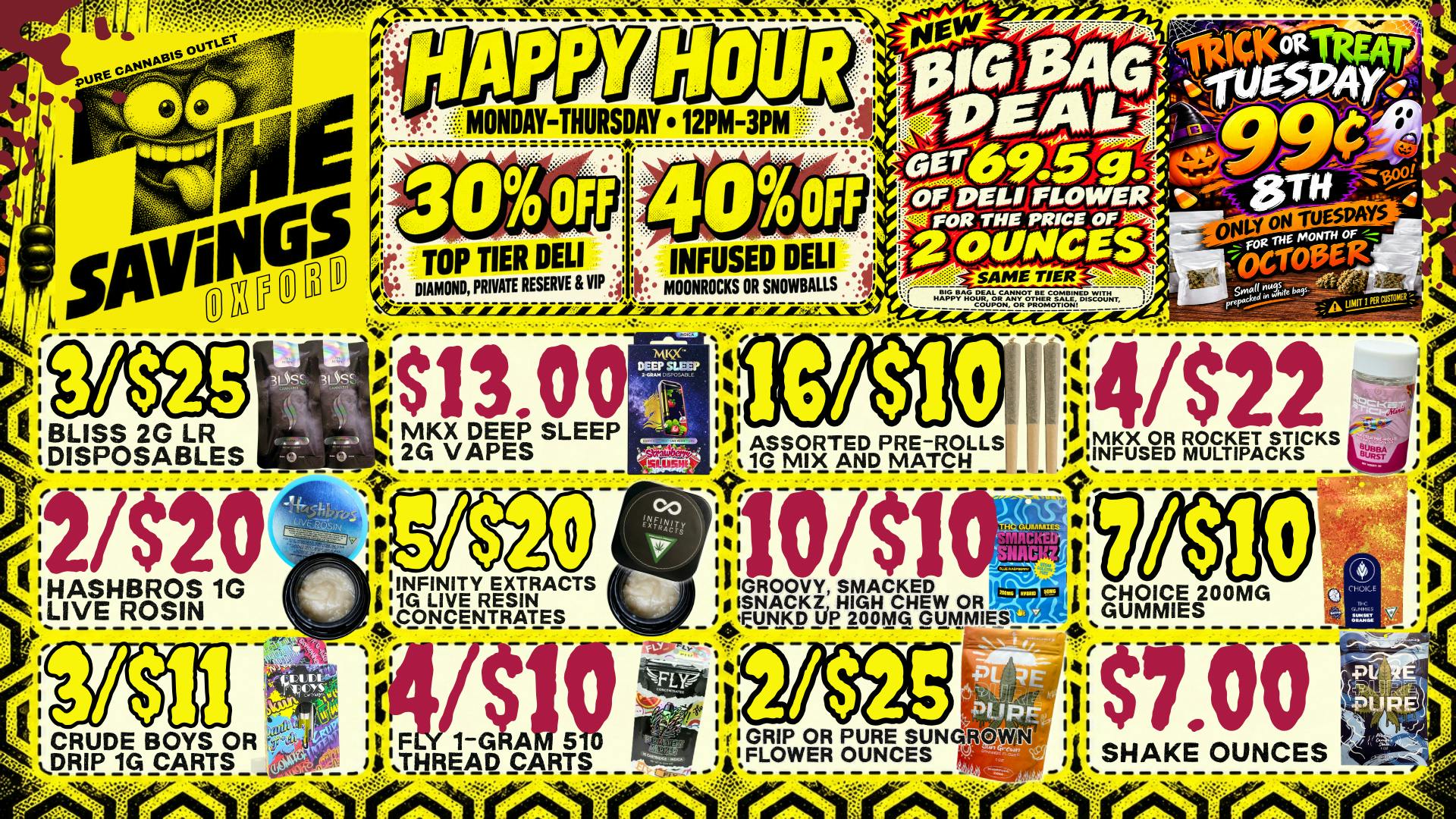Pure Cannabis Outlet - Oxford ⏰ HAPPY HOUR = CRAZY GOOD SAVINGS! 💥