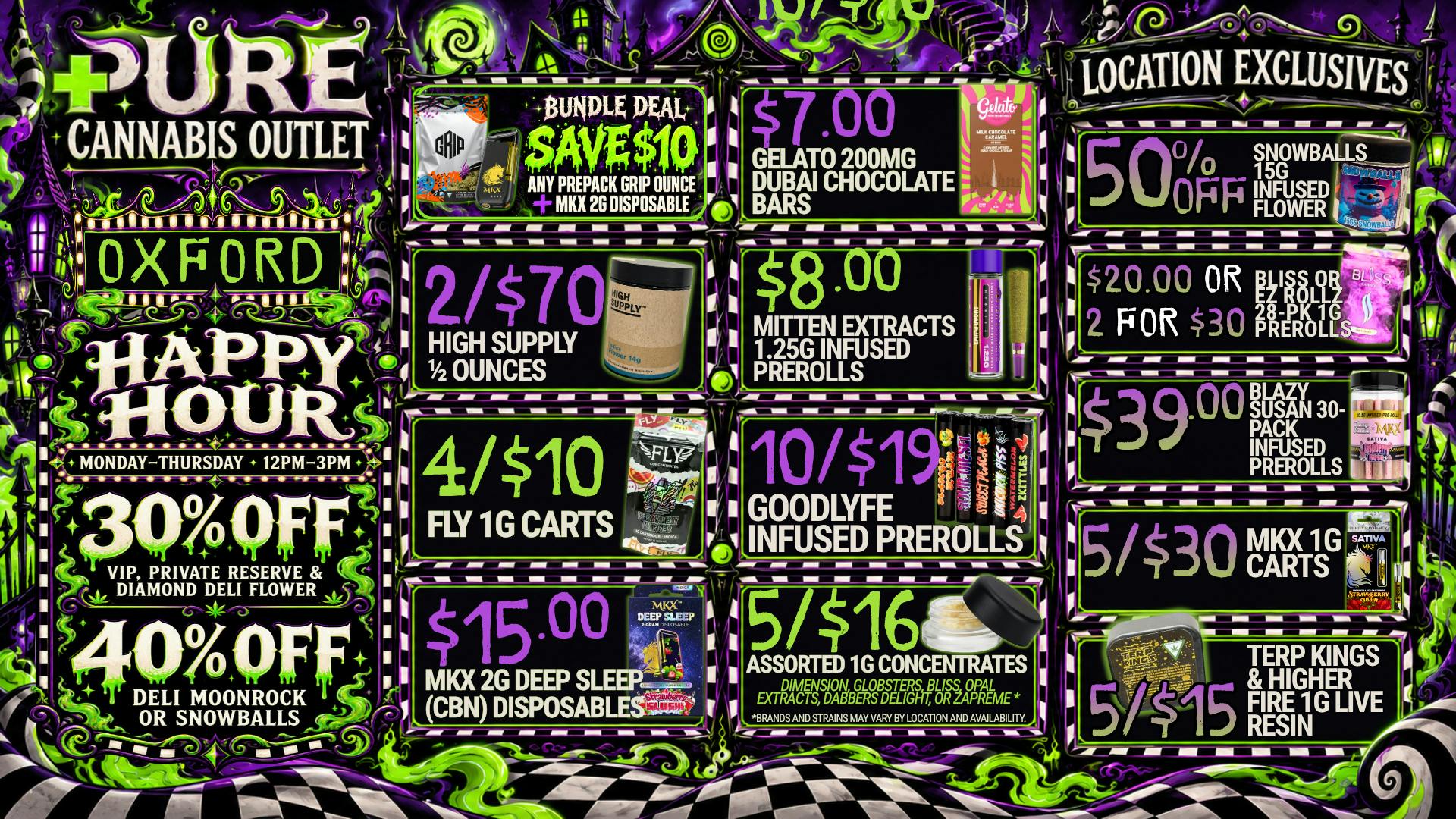 Pure Cannabis Outlet - Oxford 🔥 5/$16 CONCENTRATES + HAPPY HOUR DEALS💥12P-3P💥