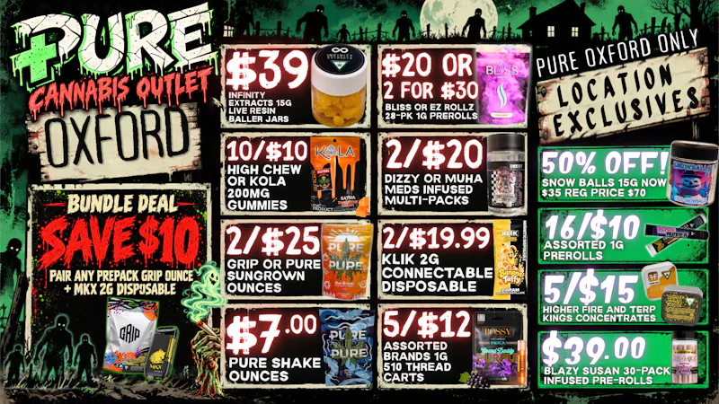 Pure Cannabis Outlet - Oxford 💨 50% OFF SNOWBALLS! REEFER MADNESS