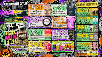 Pure Cannabis Outlet - New Buffalo SPOOKY SAVINGS AT PURE! 👻 BOGO FREE ALL TONIC