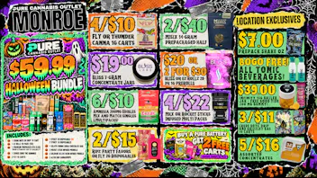 Pure Cannabis Outlet - Monroe SPOOKY SAVINGS AT PURE! 👻 $59.99 HALLOWEEN BUNDLE