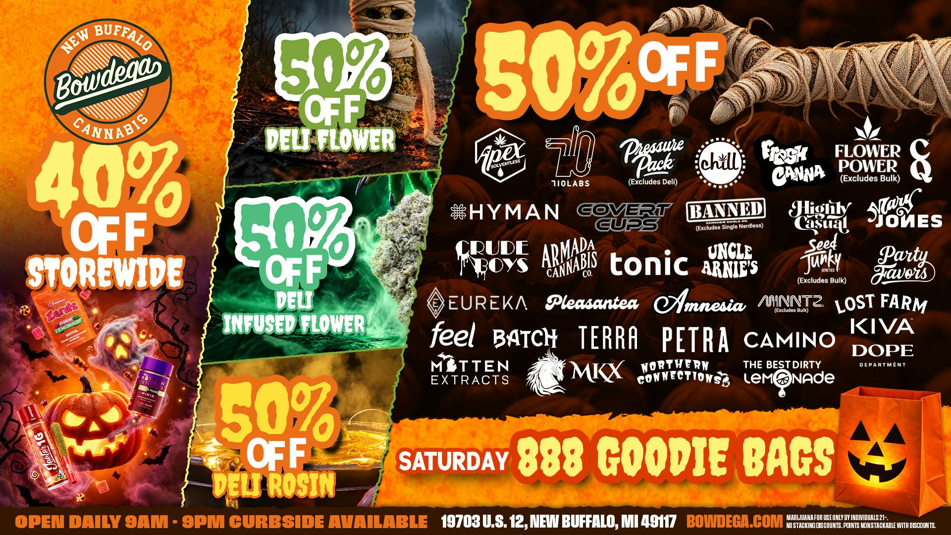 BOWDEGA - NEW BUFFALO GOODIE BAGS 888, 40% OFF New Buffalo US 12 Highway